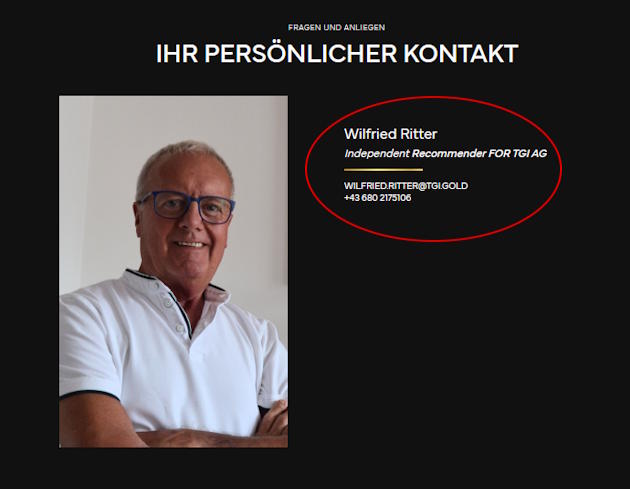 Kontakt zu Wilfried Ritter